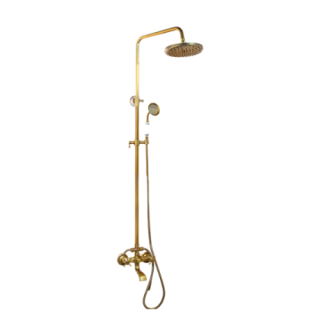 Landelijk bronskleurige opbouw regendouche