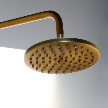 Landelijk bronskleurige opbouw regendouche 5 0