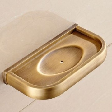 Landelijk bronzen zeepbakje