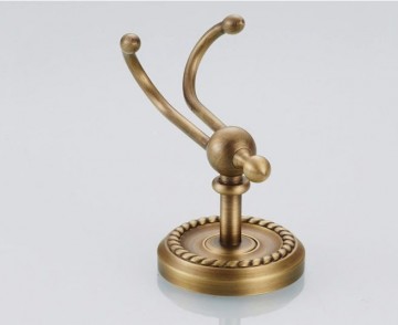 Landelijk haakje badkamer brons