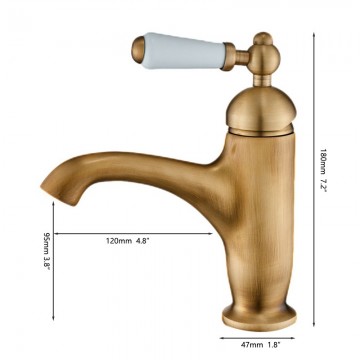 Landelijke bronskleur mengkraan 2