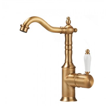 Landelijke bronskleur mengkraan nostalgisch 1