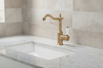 Landelijke bronskleur mengkraan nostalgisch 1