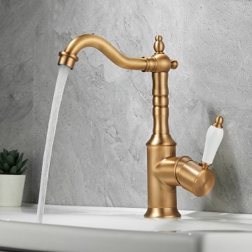 Landelijke bronskleur mengkraan nostalgisch 2