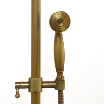 Landelijke bronskleurige doucheset opbouw regendouche 1   kopie