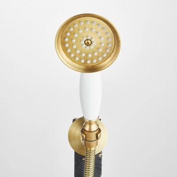 Landelijke bronskleurige inbouw doucheset 5