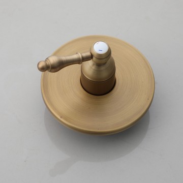 Landelijke bronskleurige inbouw mengdouche set regendouche 5