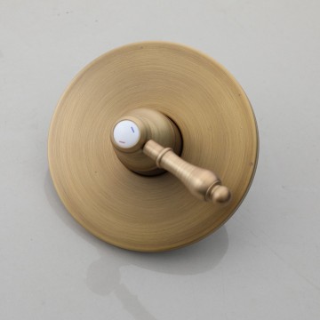 Landelijke bronskleurige inbouw mengdouche set regendouche 7