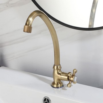 Landelijke bronskleurige koud water kraan 10