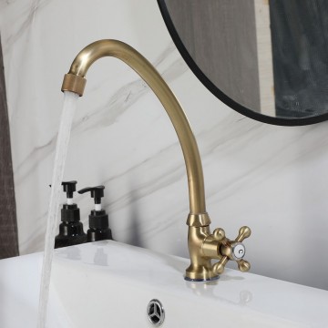 Landelijke bronskleurige koud water kraan 12