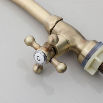 Landelijke bronskleurige koud water kraan 3