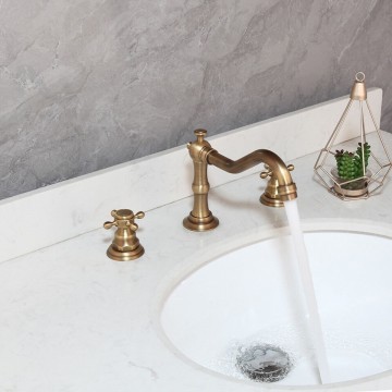 Landelijke bronskleurige mengkraan 0