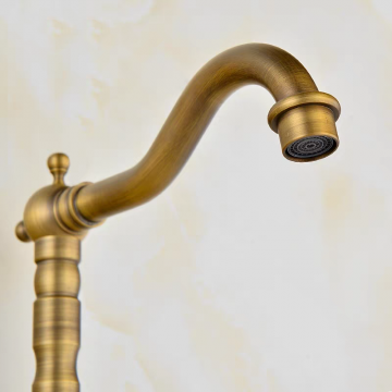 Landelijke bronskleurige mengkraan keukenkraan 6