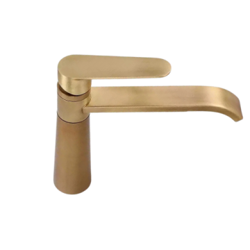 Landelijke bronskleurige wastafel kraan 0