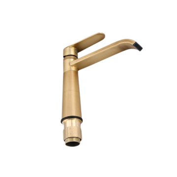 Landelijke bronskleurige wastafelkraan