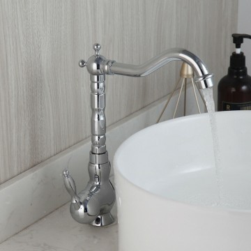 Landelijke chroom mengkraan met keramische schijven