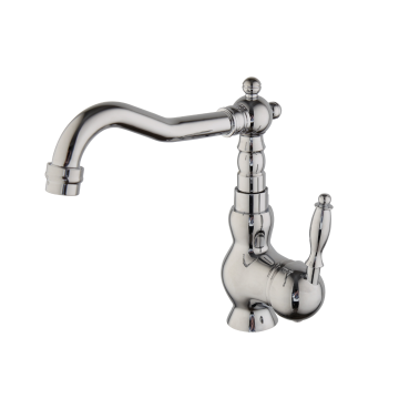 Landelijke chroom wastafelkraan