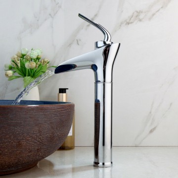 Landelijke chroom watervalkraan mengkraan