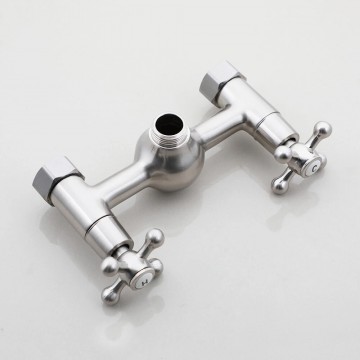 Landelijke geborsteld nikkel opbouw regendouche 9