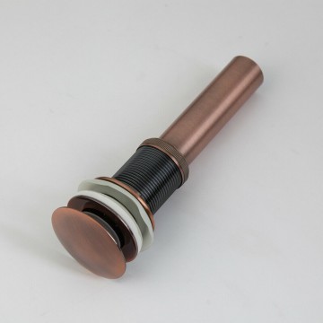 Landelijke koperkleur click afvoer zonder overloop