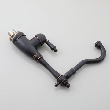 Landelijke olie bronzen wastafel mengkraan 11