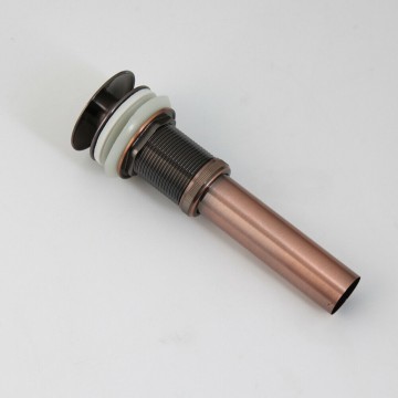 Landelijke stijl koperkleurige click afvoer zonder overloop