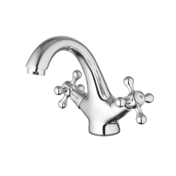 Landelijke wastafelkraan chroom