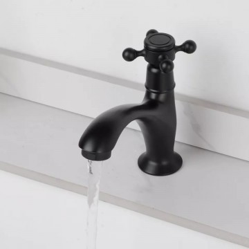 Landelijke zwarte koud water kraan 0