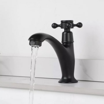 Landelijke zwarte koudwater kraan 0