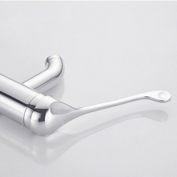Lange chroom elleboog hendel