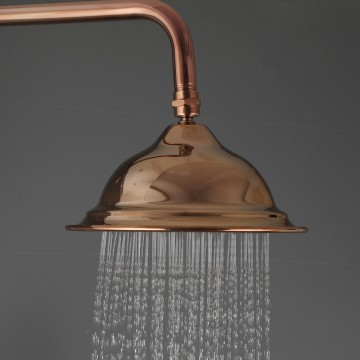 Luxe rose goudkleurige opbouw regendouche met badkraan 18