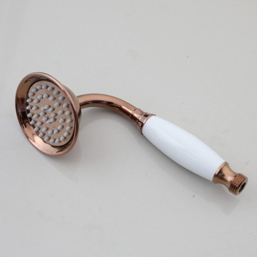 Luxe rose goudkleurige opbouw regendouche met badkraan 5