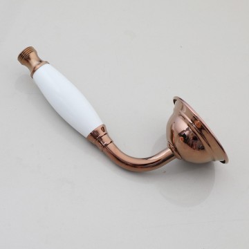 Luxe rose goudkleurige opbouw regendouche met badkraan 6