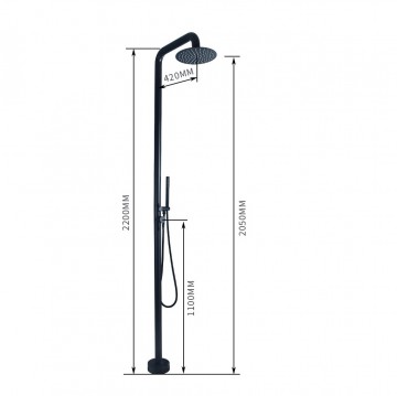 Malvizza buitendouche luxe regendouche voor tuin 1