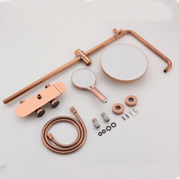 Malvizza roze gouden opbouw luxe regendouche 12