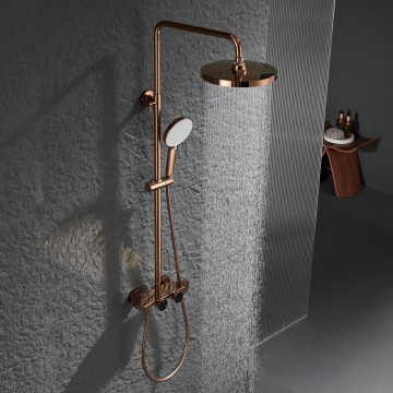 Malvizza roze gouden opbouw luxe regendouche 14