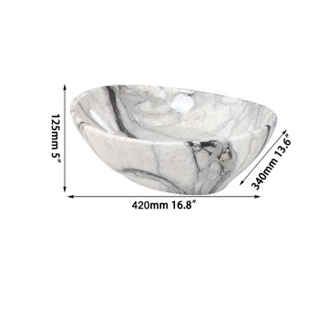 Malvizza waskom keramiek marmerlook 2