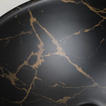 Malvizza waskom zwart goud