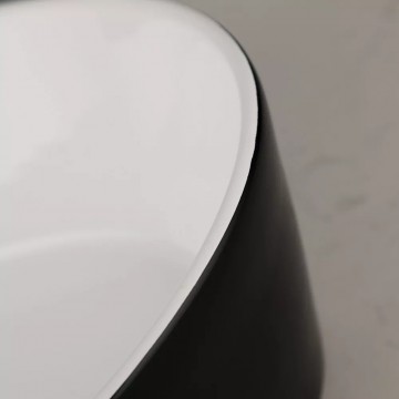 Malvizza waskom zwart keramiek