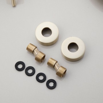 Mat gouden afwerkrozetten