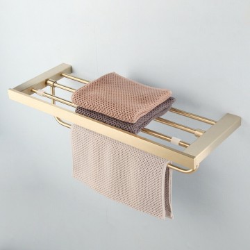 Mat gouden handdoek rek