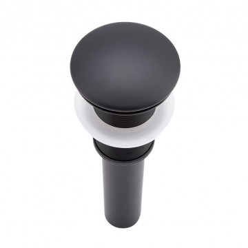 Mat zwart click afvoer