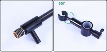 Mat zwart douchestang