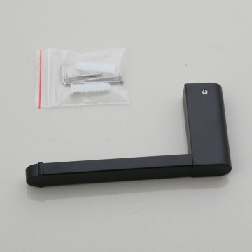 Mat zwarte wc rol houder