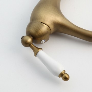 Meng kraan wastafelkraan brons