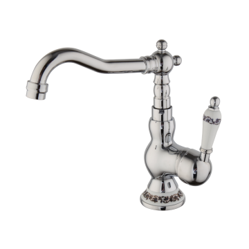 Mengkraan chroom retro model wastafel kraan