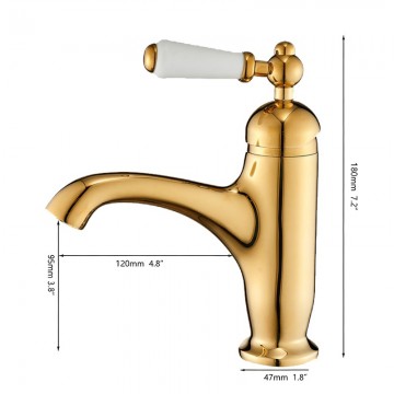 Mengkraan landelijke goudkleur keramische schijven 2