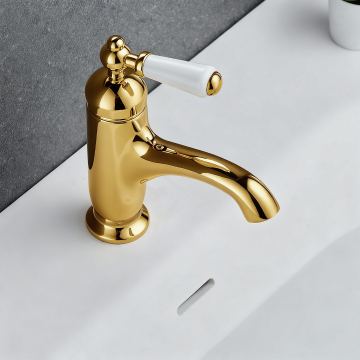 Mengkraan landelijke goudkleur keramische schijven 5