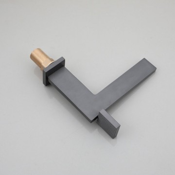 Mengkraan moderne gun metal wastafelkraan