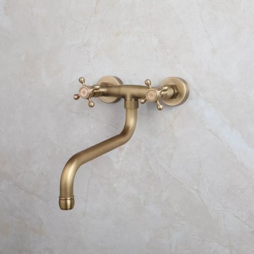 Mengkraan nostalgische muurkraan bronskleurig